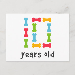 I'm Ten Years Old Postcard