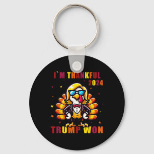 I'm Thankful Trump Won 2024 Took American Ck Thank Keychain