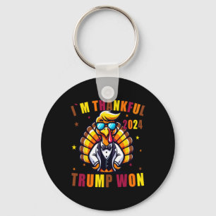 I'm Thankful Trump Won 2024 Took American Ck Thank Keychain