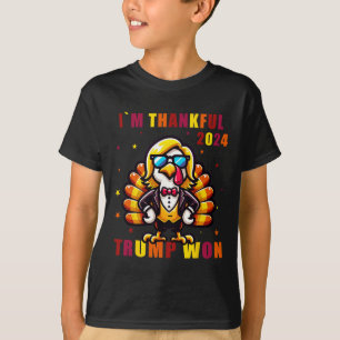 I'm Thankful Trump Won 2024 Took American Ck Thank T-Shirt