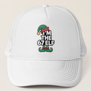 Im The 67 Elf Six Seven Elf Meme Christmas  Trucker Hat
