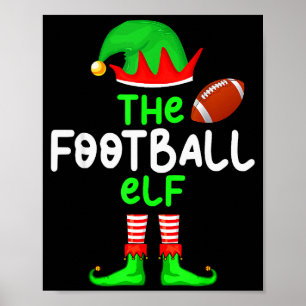 I'm The American Football Elf Christmas Matching P Poster