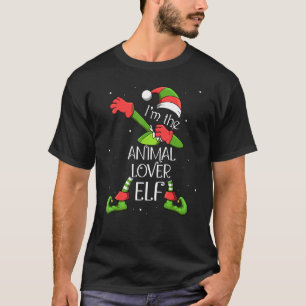 I'm The Animal Elf Dabbing Santa Claus Xmas Famil T-Shirt