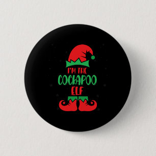 I'm The Apoo Elf Cute Dog Lover Xmas Holiday Chris 2 Inch Round Button