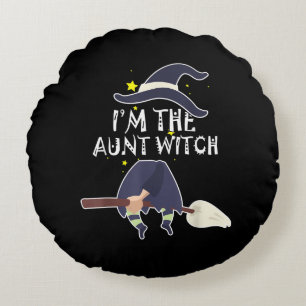 Im The Aunt Witch Halloween Costumes Gifts Round Pillow