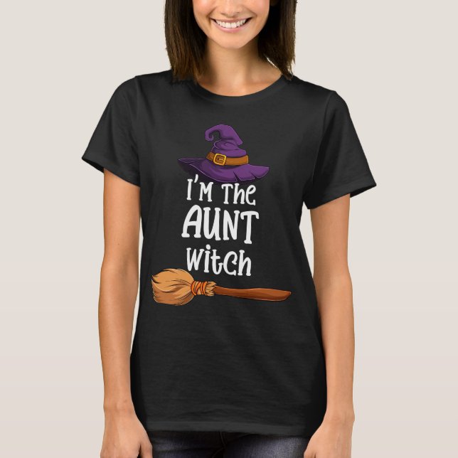 I'm the Aunt Witch Halloween Matching Group T-Shirt (Front)