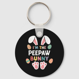 Im The Aw Bunny Easter Matching Family Pee-paw Keychain