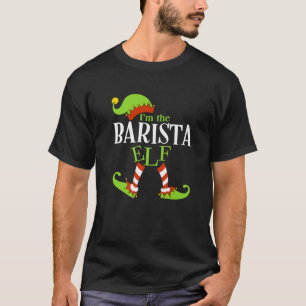 I'm The BARISTA Elf Family Group Matching PJ Chris T-Shirt