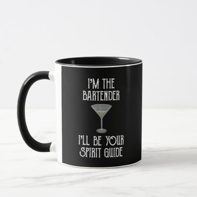 I'm The Bartender I'll Be Your Spirit Guide Mug (Left)