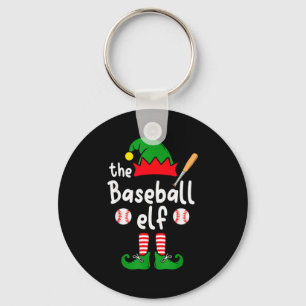 I'm The Baseball Elf Christmas Family Matching Paj Keychain