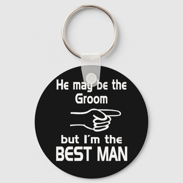 I'm the Best Man Keychain (Front)