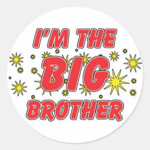 I'm The Big Brother Classic Round Sticker