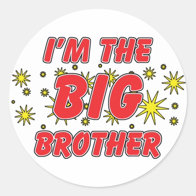 I'm The Big Brother Classic Round Sticker (Front)