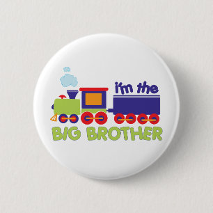 I'm the Big Brother Train T-shirt 2 Inch Round Button