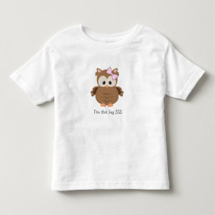I'm the big SIS woodland owl / new big sister gift Toddler T-shirt