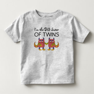 I'm the Big Sister of Twins Toddler T-shirt