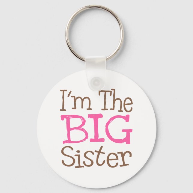 I'm The Big Sister (Pink) Keychain (Front)