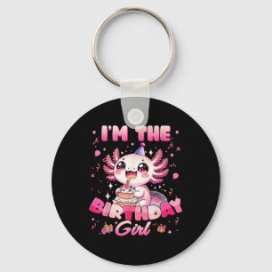 Im The Birthday Axolotl Family Matching Party Deco Keychain