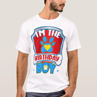 Im The Birthday Boy Dog Paw Family Matching T-Shirt