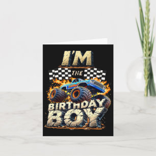 Im The Birthday Boy Monter Truck Family Matching P Card