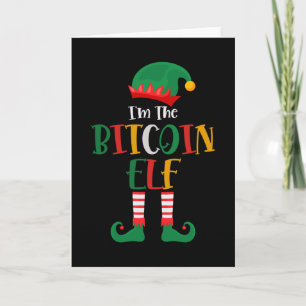Im The Bitcoin Elf Matching Christmas Card