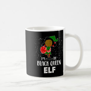 I'm The Black Queen Elf African American Girls Kid Coffee Mug