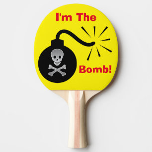 I'm The Bomb Skull Ping Pong Paddle