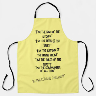 "Im the boss" Apron cooking apparel