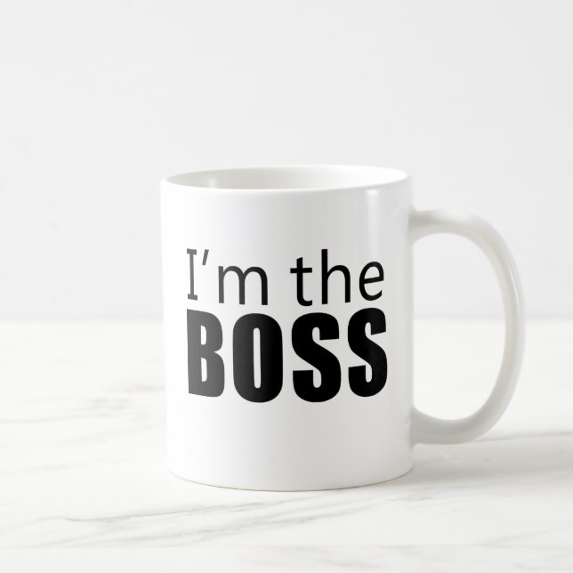 Im the Boss Coffee Mug (Right)