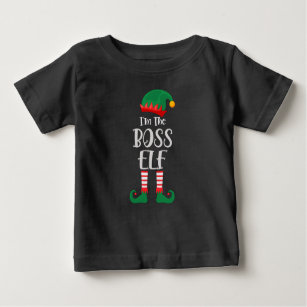 Im The Boss Elf Matching Christmas Baby T-Shirt
