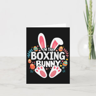 I'm The Boxing Bunny Matching Easter Family Card