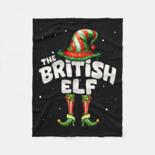I'm The British Elf Family Matching Group Christma Fleece Blanket