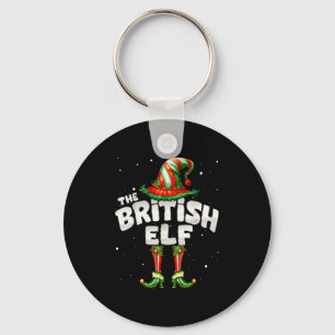 I'm The British Elf Family Matching Group Christma Keychain