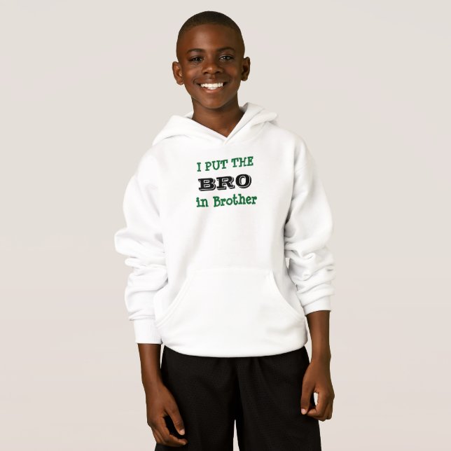 I'M THE BRO IN BROTHER kids top (Devant entier)
