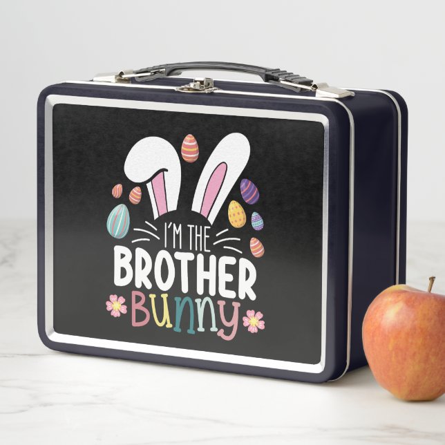 I'm The Brother Bunny Easter Family Matching Metal Lunch Box (In Situ)