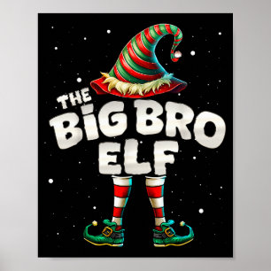 I'm The Brother Elf Family Matching Group Christma Poster