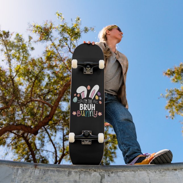 I'm The Bruh Bunny Easter Matching Skateboard (Outdoor 1)