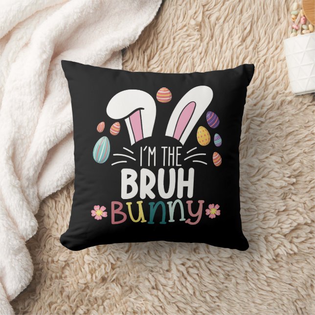 I'm The Bruh Bunny Easter Matching Throw Pillow (Blanket)