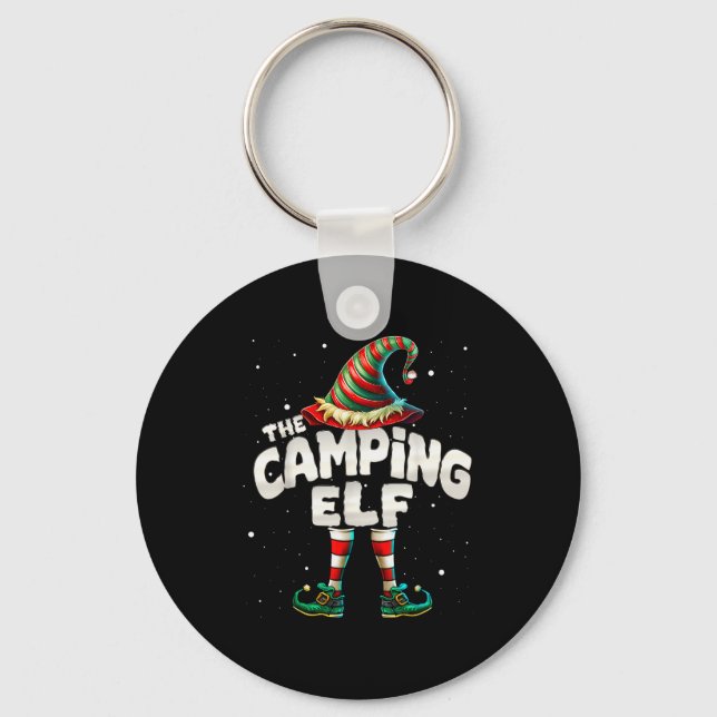 I'm The Camng Elf Family Matching Group Christmas  Keychain (Front)