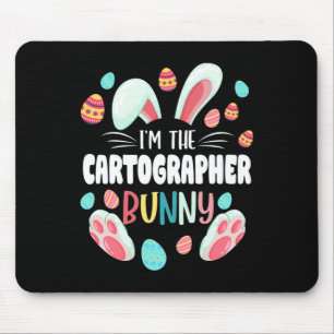 I'm The Cartographer Bunny Matching Family Easter Mouse Pad