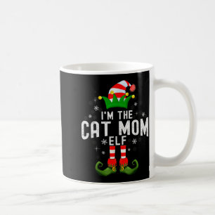 I'm The Cat Mom Elf Christmas Family Pjs Costume  Coffee Mug