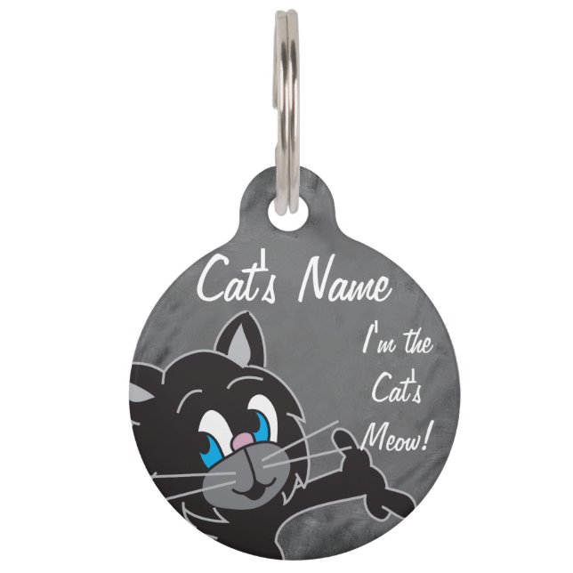 I'm the Cat's Meow Pet Tag! Tag (Front)