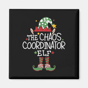 I'm The Chaos Coordinator Elf Fun Christmas Matchi Magnet