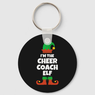 I'm The Cheer Coach Elf Family Pajama Christmas Fu Keychain