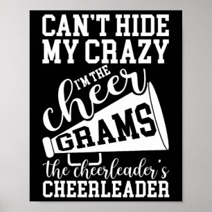 I'm The Cheer Grams Of A Cheerleader Grams Grandma Poster
