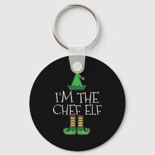 I'm The Chef Elf Matching Family Group Christmas T Keychain