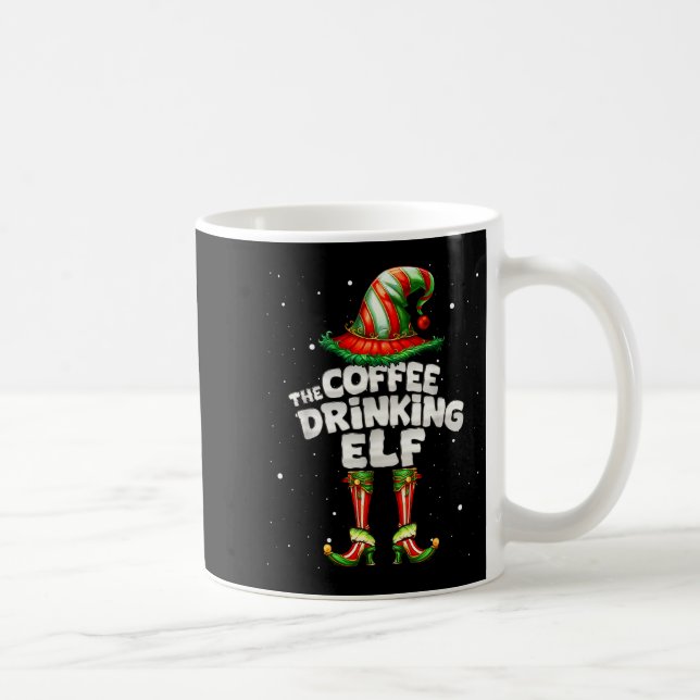 I'm The Coffee Drinking Elf Family Matching Group  Coffee Mug (Right)