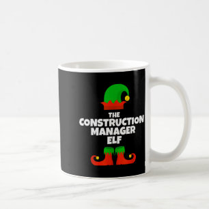 I'm The Construction Manager Elf Family Pajama Chr Coffee Mug