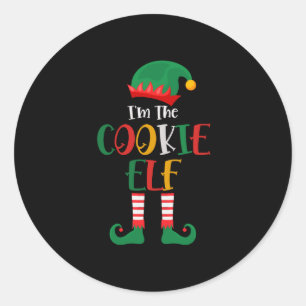 Im The Cookie Elf Matching Christmas Classic Round Sticker