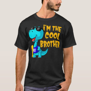 Im The Cool Brother Of Funny Dinosaur Kids T-Shirt